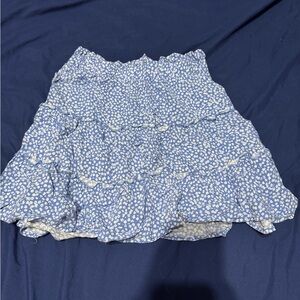 Floral Blue Skirt